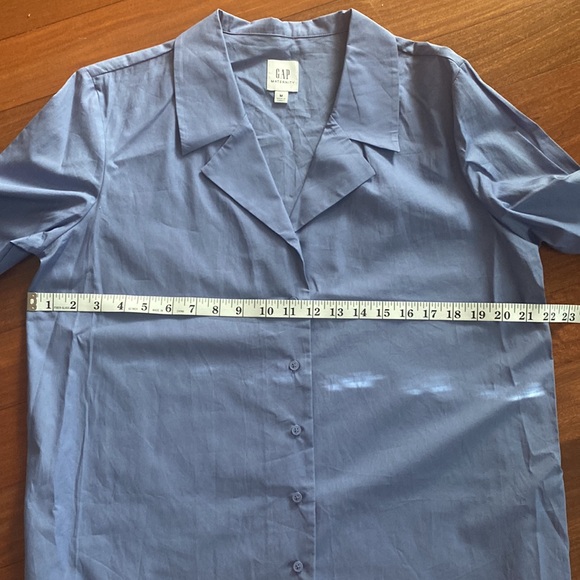 Maternity GAP Pretty Blue Button Up Cotton Pajama Set NWOT - Size M - Picture 15 of 16